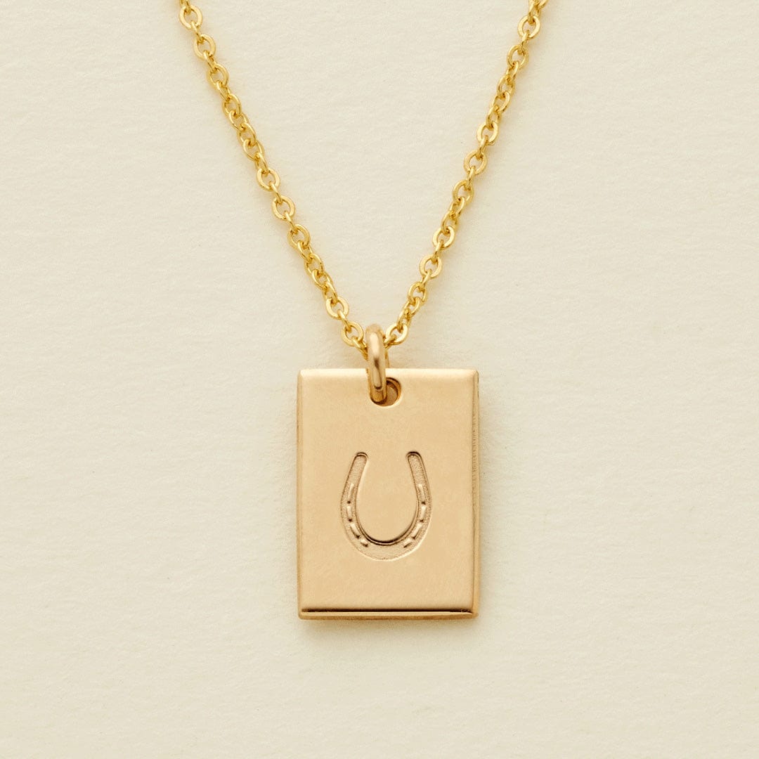 Mini Lucky 7 Rectangle Necklace Necklace