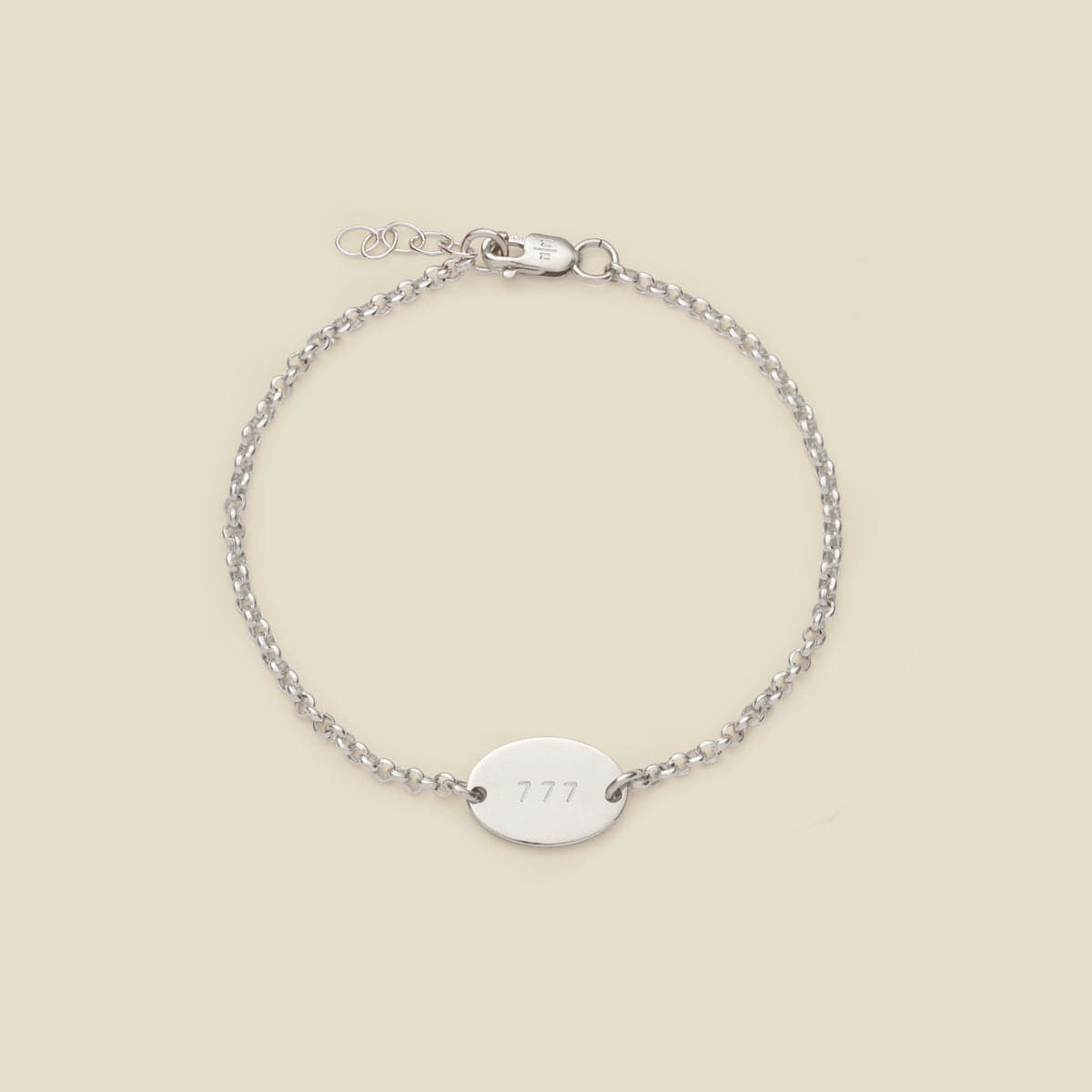 Mini Oval Bracelet Silver / 6" Bracelet