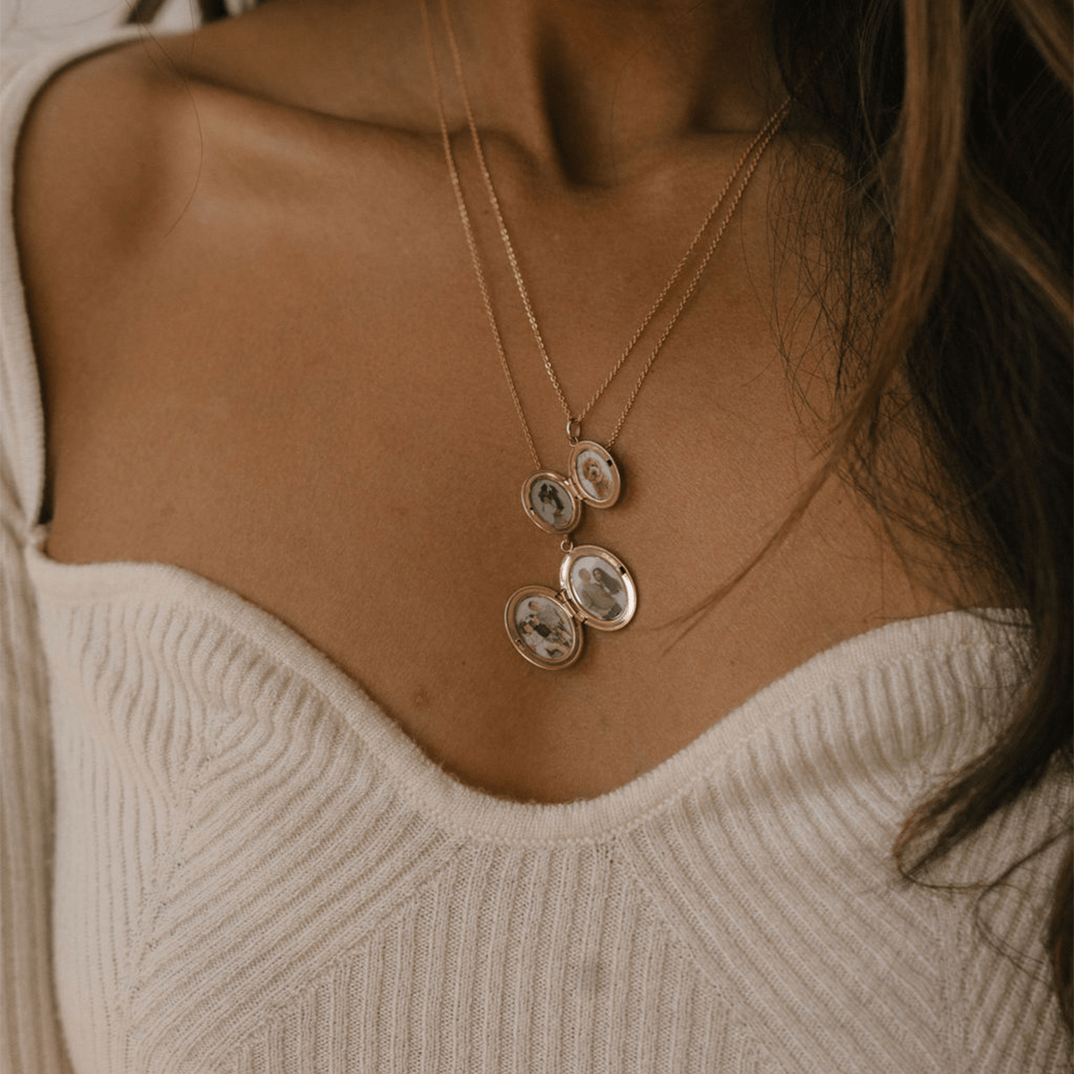 Mini Oval Locket Necklace Necklace