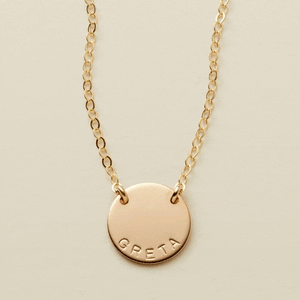 Mini Zola Disc Necklace