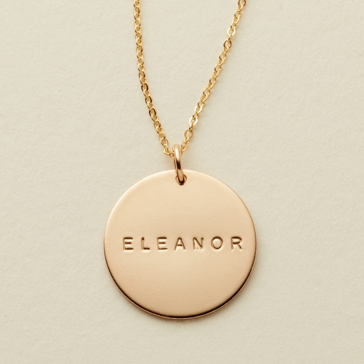 Name Disc Necklace | 3/4" Disc Necklace