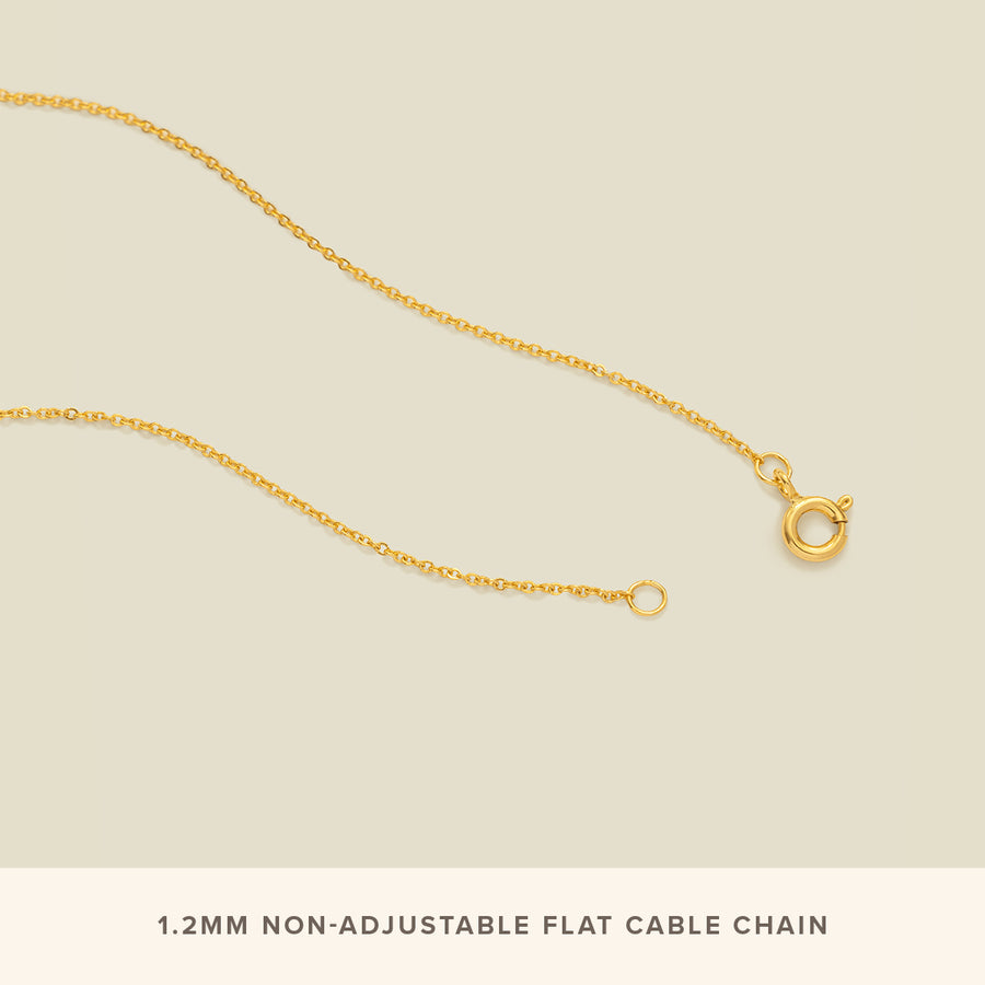 Non-Adjustable Flat Cable Chain | Final Sale Lifestyle