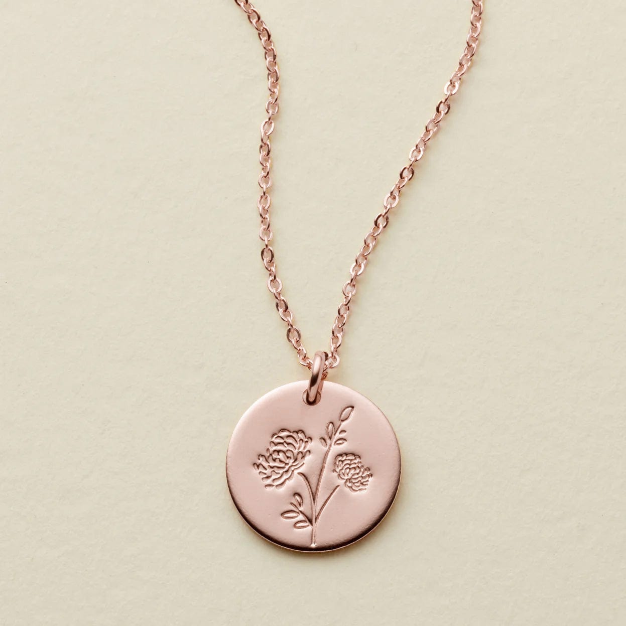 November birth flower necklace Clearance
