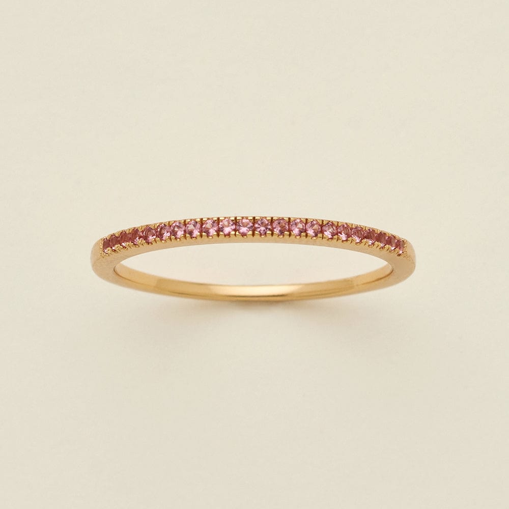 October Birthstone Stacking Ring Gold Vermeil / 5 Ring