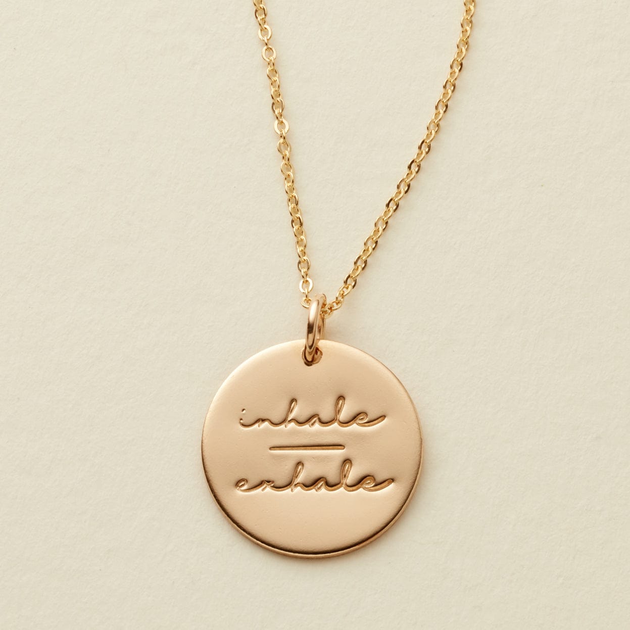 Pause Collection - 5/8" Gold Filled / 16"-18" / Inhale-Exhale Necklace