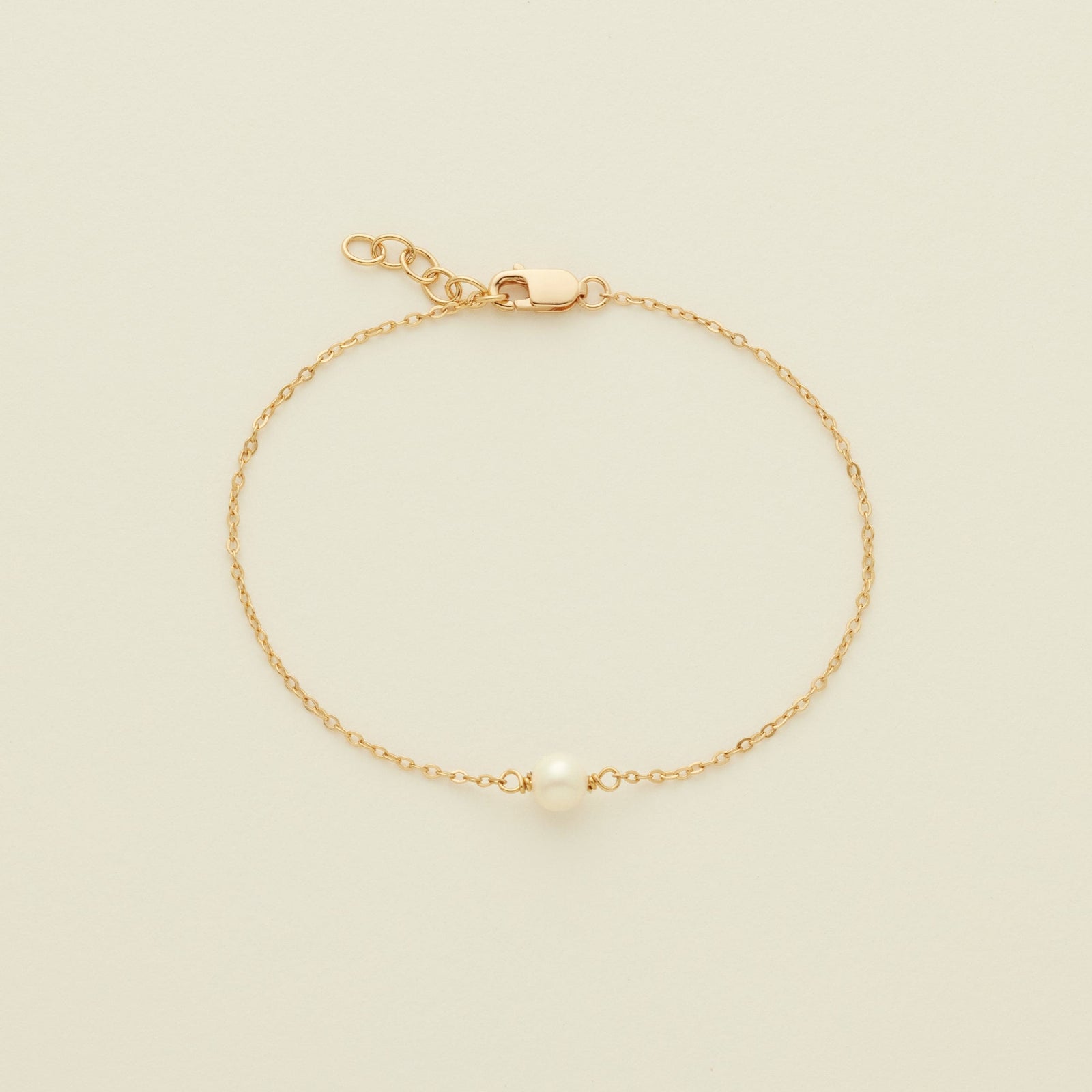 Pearl Bracelet Gold Vermeil / 6" Bracelet