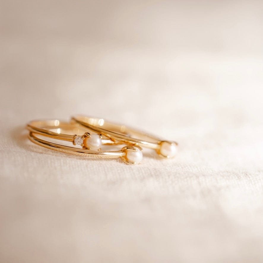 Delightful Drop Pearl Ring | Fancy Pearl & Gold Ring | CaratLane