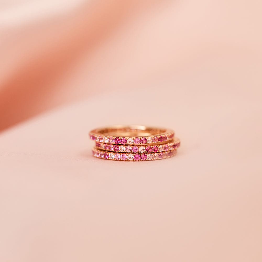Pink Eternity Band Ring Ring