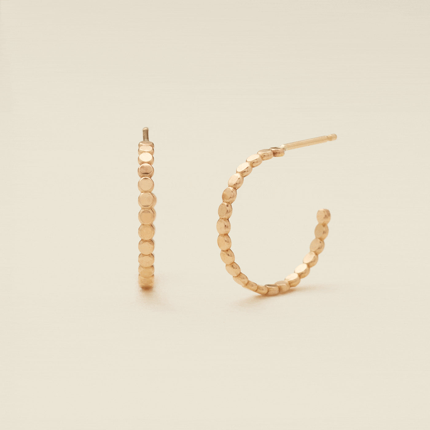 Poppy Hoop Earrings Gold Filled / 20mm Earring