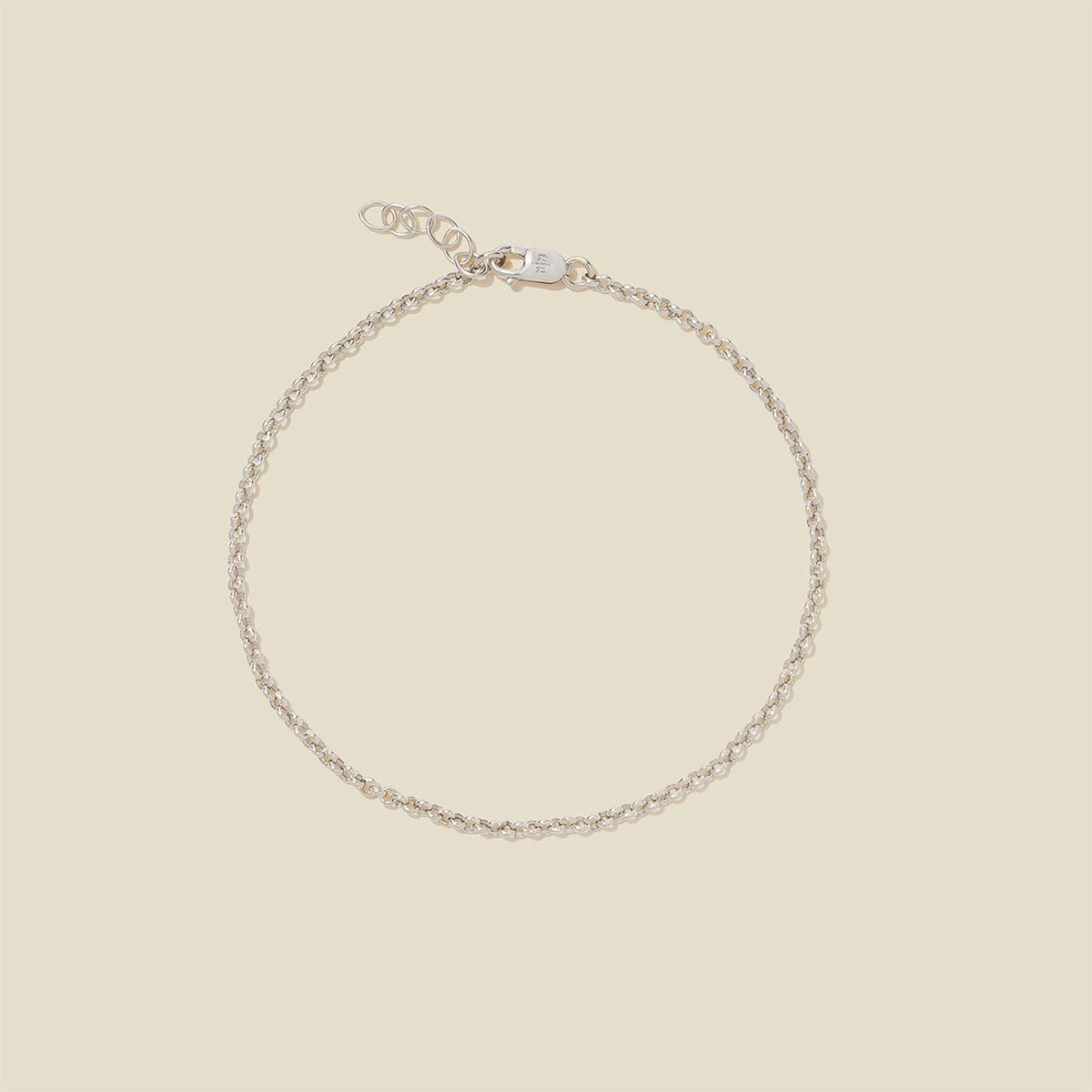 Rolo Chain Bracelet Silver / 6" Bracelet