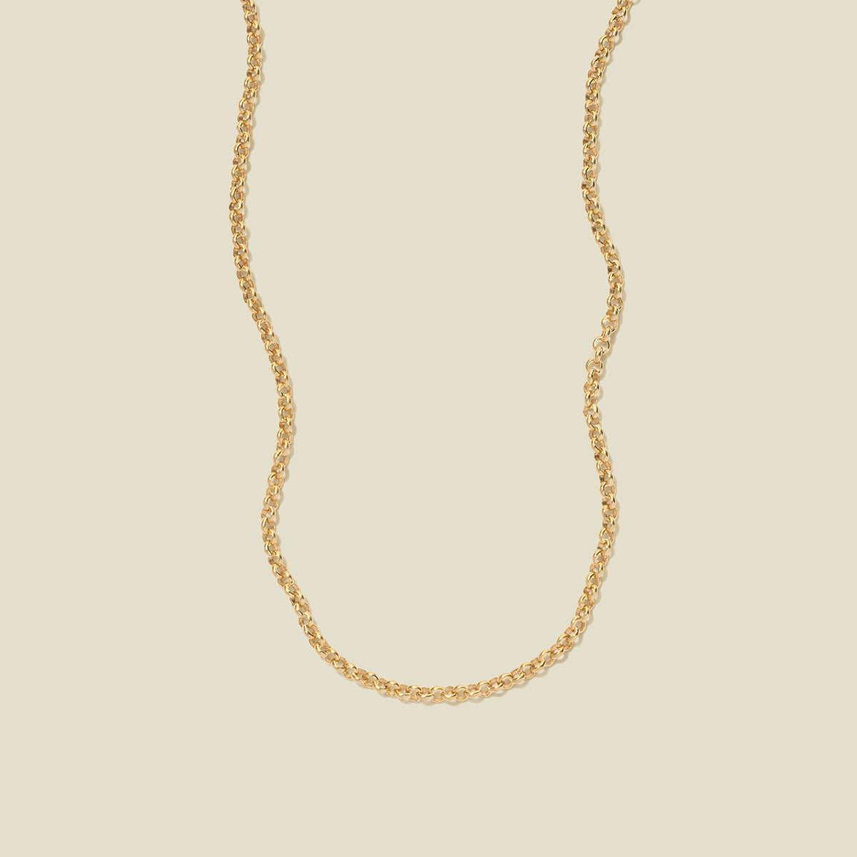 Rolo Chain Necklace Gold Filled / 16" Necklace