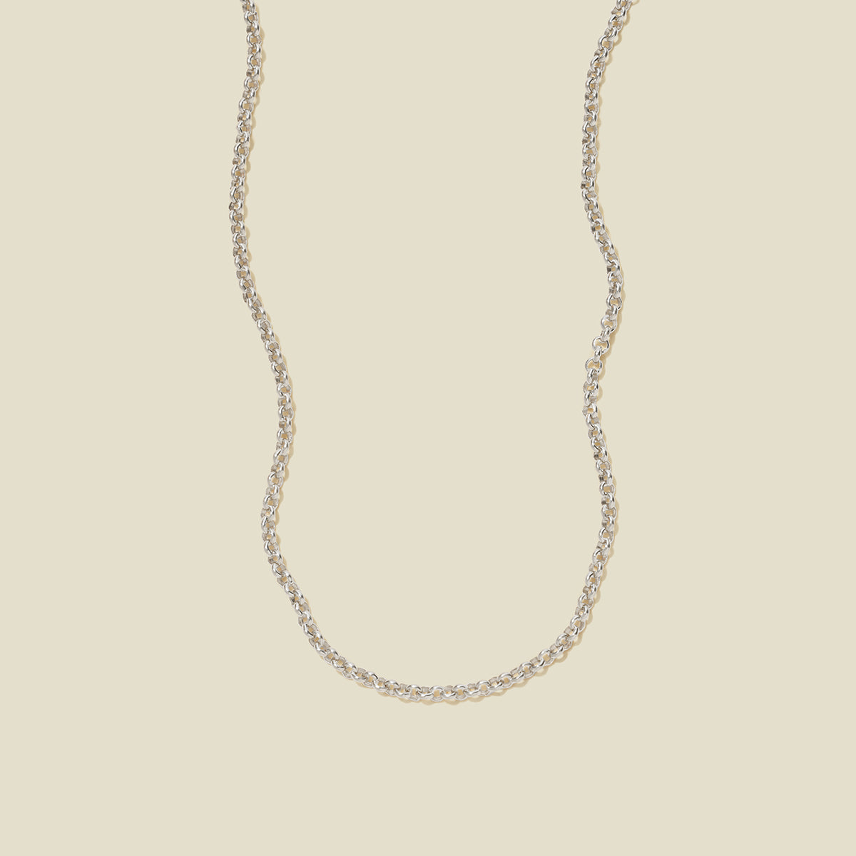 Rolo Chain Necklace Silver / 16" Necklace