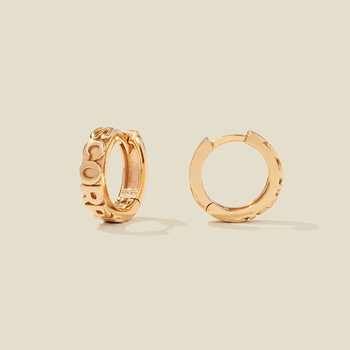 Scorpio Huggie Hoop Earrings Gold Vermeil Earring