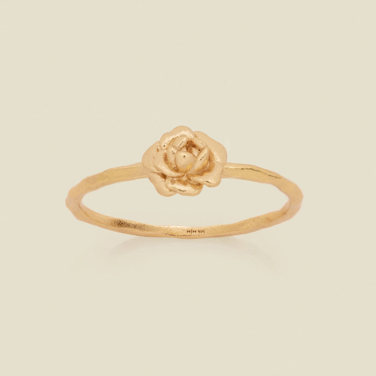 September Birth Flower Ring Gold Vermeil / 5 Ring