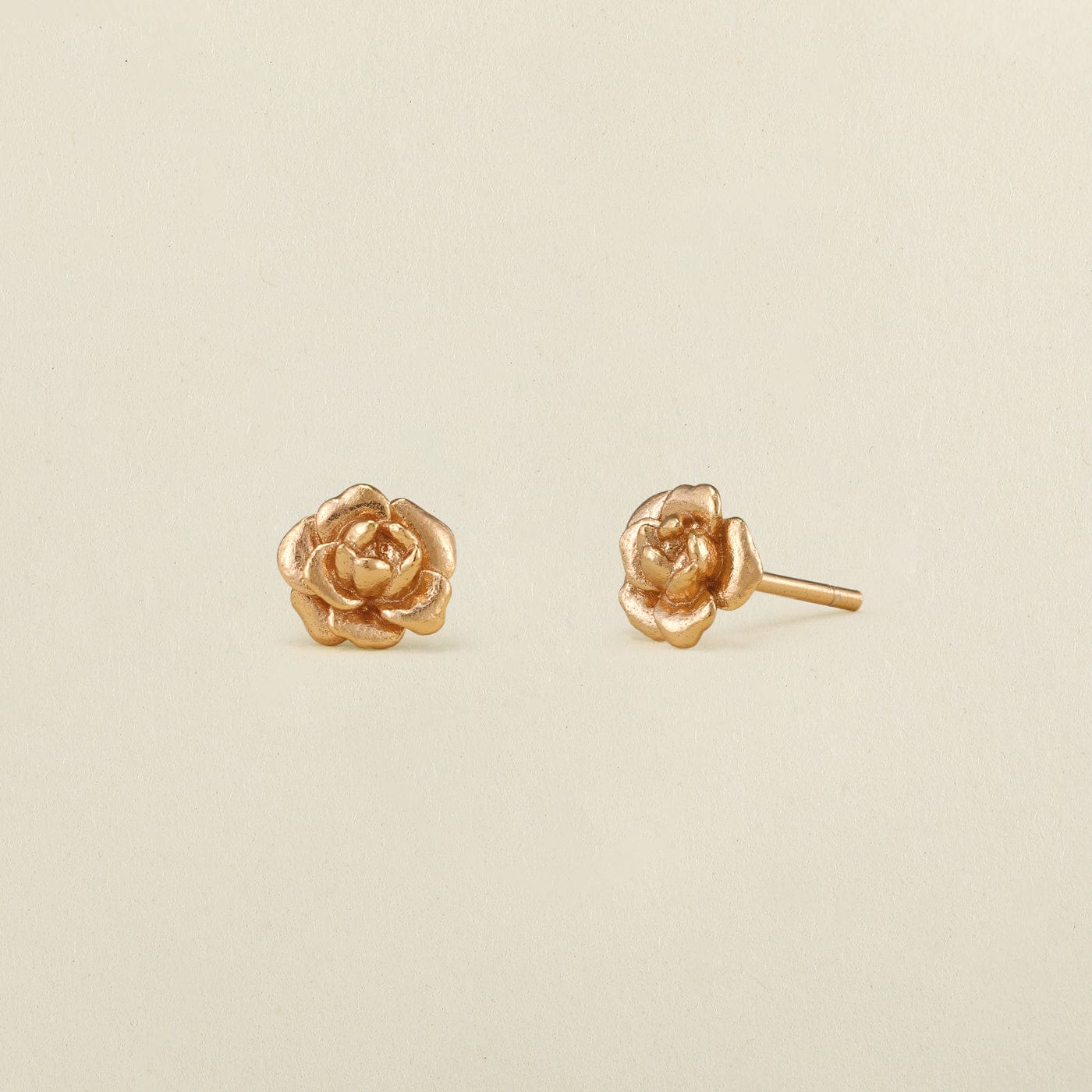 September Birth Flower Stud Earrings Gold Vermeil Earring