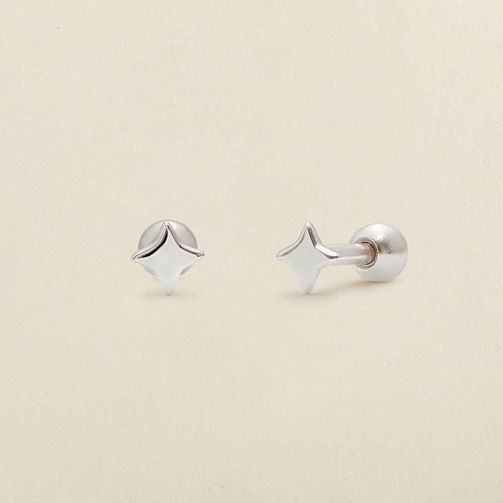 Star Stud Earrings Silver Earring