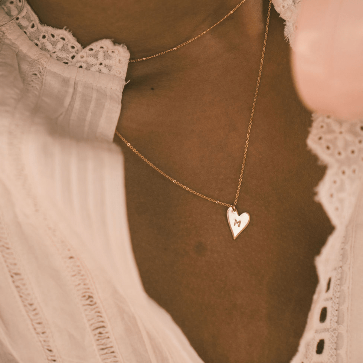 Buy Heart Initial Necklace, Best Friend Necklace, Initial Necklace Gold,  Dainty Initial Necklace, Heart Necklace With Initial, Letter Necklace  Online in India - Etsy