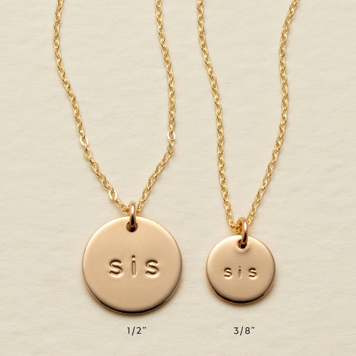The Sis' Disc Necklace Necklace