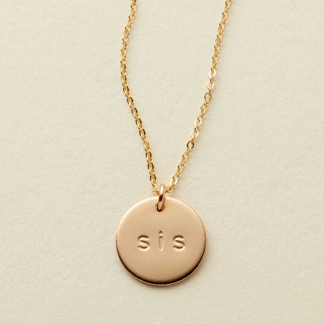 The Sis' Disc Necklace Necklace