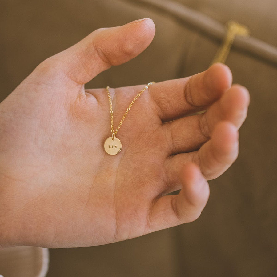 The Sis' Disc Necklace | The Little's Collection Lifestyle