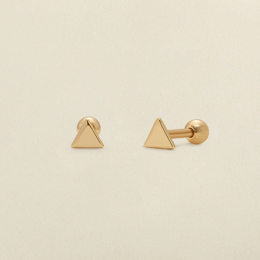 Triangle Stud Earrings | Final Sale