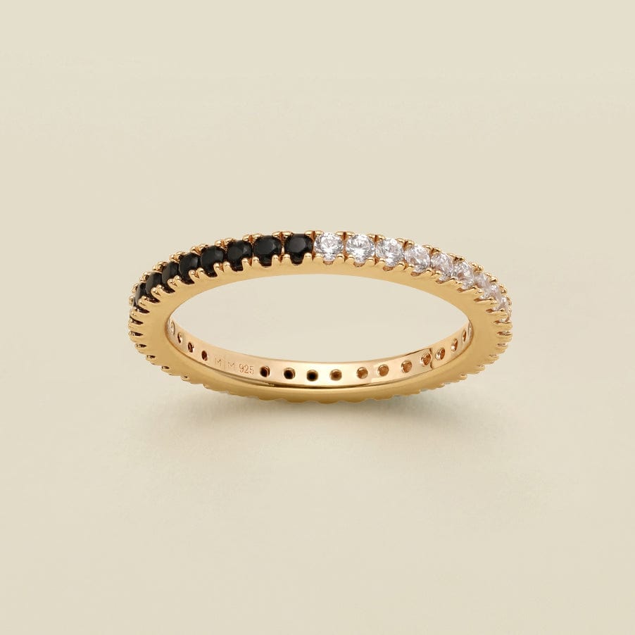 Tuxedo Eternity Band Ring | Final Sale 5 / Gold Vermeil Ring