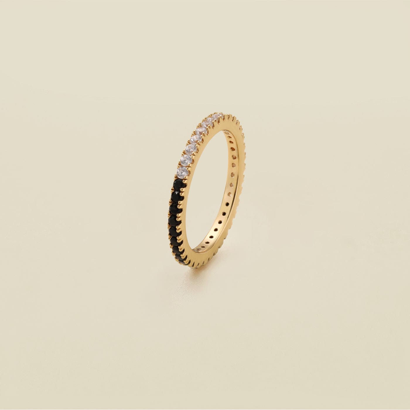 Tuxedo Eternity Band Ring | Final Sale Ring