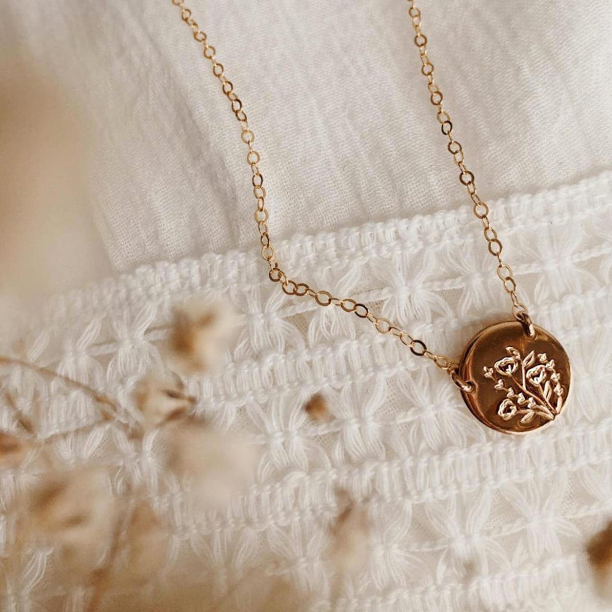 Wild Blooms Mini Zola Disc Necklace Necklace